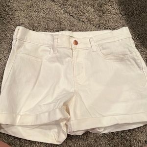old navy white jean shorts size 8